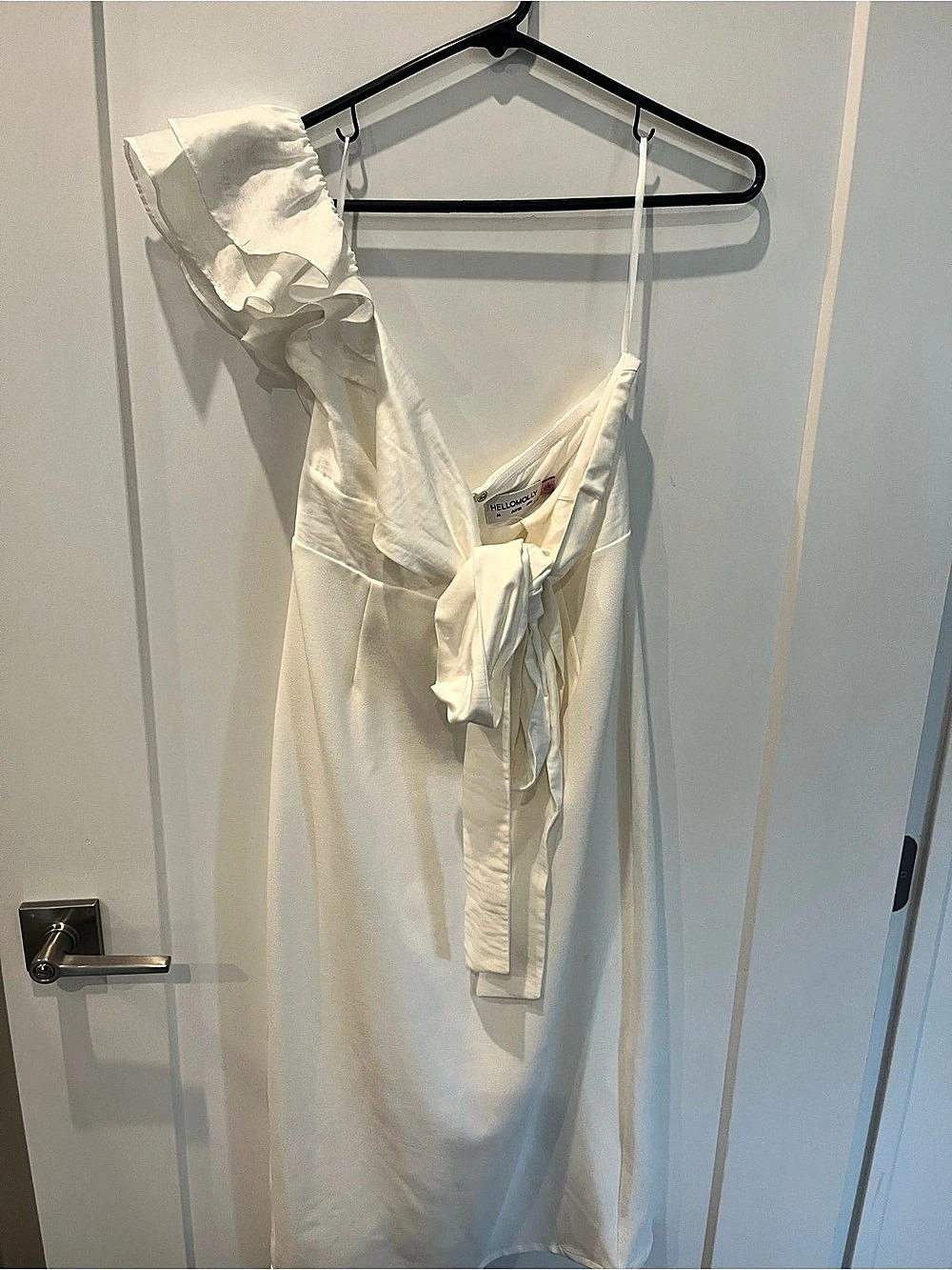 Hello Molly Muse In Motion One Shoulder Midi Dress White Midi Dress, Medium